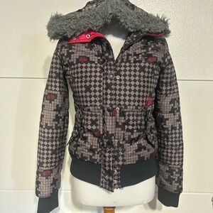 Y2k FOX Fur Hood Jacket 💋